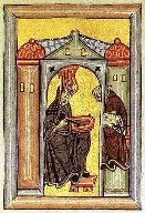 Die btissin Hildegard von Bingen