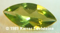 Peridot Schliffart Navette