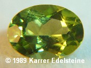 Peridot, Schliffart, oval