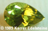 Peridot  pear-shape