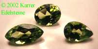 Peridot Oval Navette Pear-shape