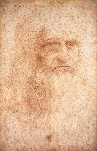 Leonardo da Vinci Bild mit Farben aus Roterz