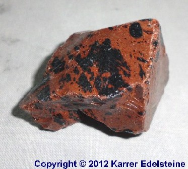 Mahagoniobsidian Rohmineral