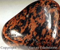 Mahagoniobsidian Trommelstein