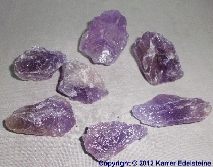 Amethyst Rohmineralien Gruppe