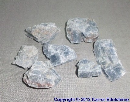 Blauer CalcitRohmineralien Gruppe