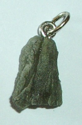 Trommelstein Anhnger Moldavit mit se - Edelstein Mineral Heilstein Schmuck kaufen