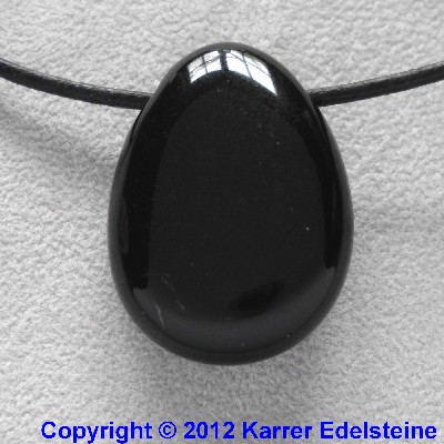 Tropfen Anhnger Onyx mit Bohrung - Edelstein Mineral Heilstein Schmuck kaufen