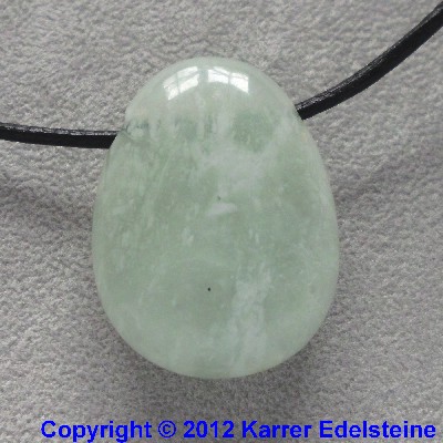 Tropfen Anhnger China Jade mit Bohrung - Edelstein Mineral Heilstein Schmuck kaufen