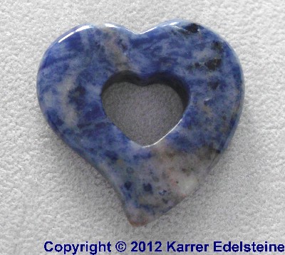 Sodalith Romantic Hearts Anhnger fr 9,95 Euro - Edelstein Mineral Heilstein Schmuck kaufen