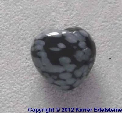 Schneeflockenobsidian Glcksherz fr 1,45 Euro. - Edelstein Mineral Heilstein kaufen