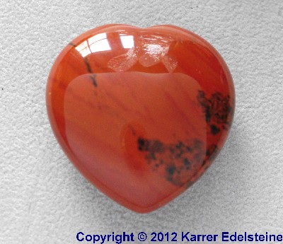 Roter Jaspis Kuschelherz. Herz fr 4,95 Euro. - Edelstein Mineral Heilstein kaufen
