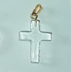 Anhnger Bergkristall Kreuz