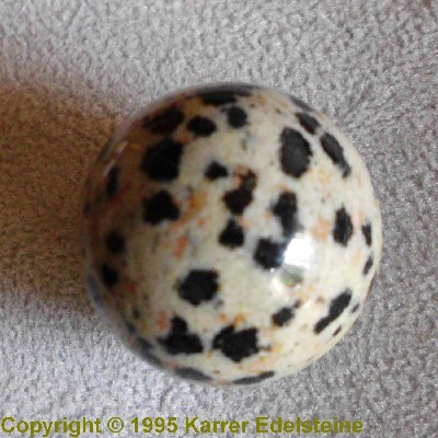 Dalmatiner Jaspis Kugel, 20 mm Durchmesser