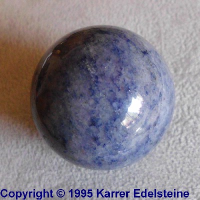 Blauquarz Kugel, 30 mm Durchmesser
