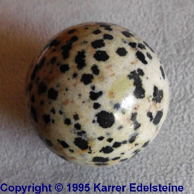 Dalmatiner Jaspis Kugel, 30 mm Durchmesser