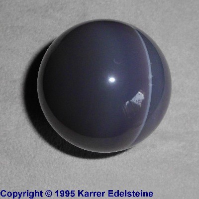 Grauer Achat Kugel, 40 mm Durchmesser