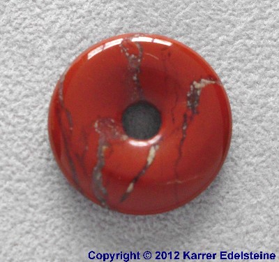 Roter Jaspis Donut, 20 mm