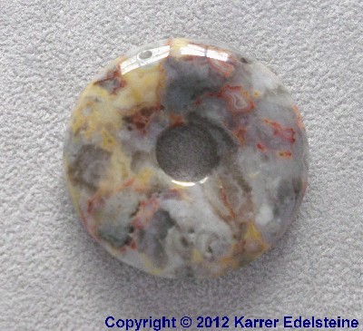 Bunter Achat Donut, 30 mm