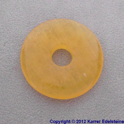 Orangencalcit Donut, 30 mm