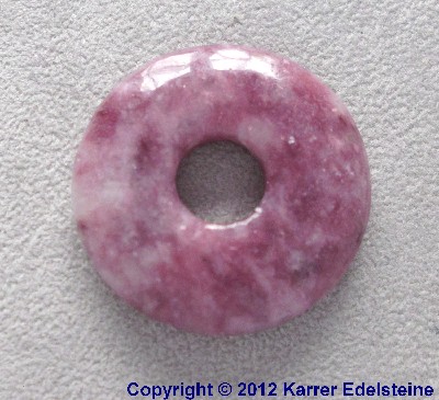 Lepidolith Donut, 30 mm