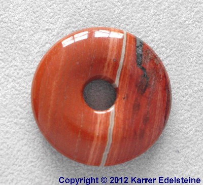 Roter Jaspis Donut, 30 mm
