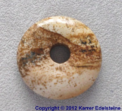 Bilderjaspis, Landschaftsjaspis Donut, 30 mm