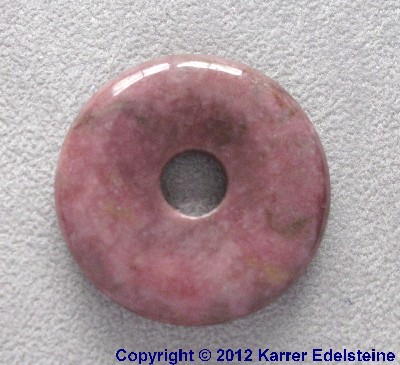 Rhodonit Donut, 30 mm