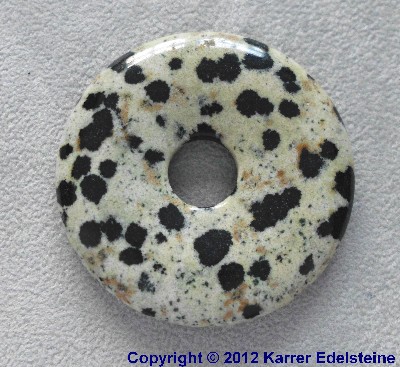 Dalmatinerstein Jaspis Donut, 40 mm