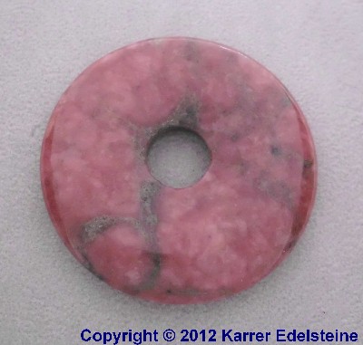 Rhodonit Donut, 40 mm