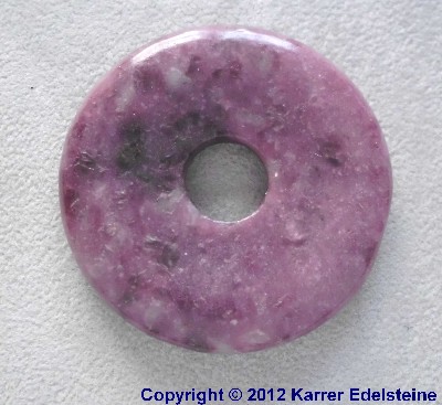 Lepidolith Donut, 40 mm