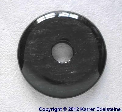 Silberobsidian Donut, 40 mm