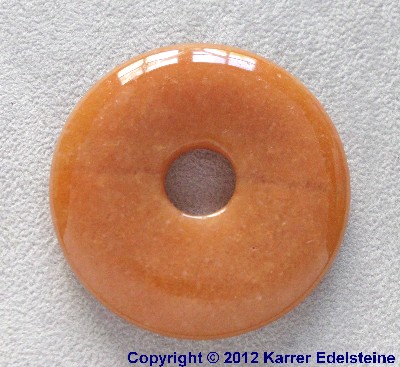 Roter Aventurin Donut, 40 mm
