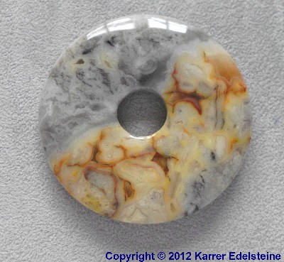 Bunter Achat Donut, 50 mm