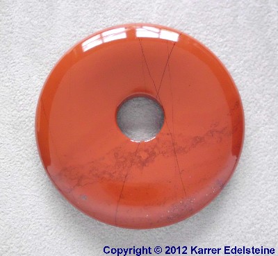 Roter Jaspis Donut, 50 mm
