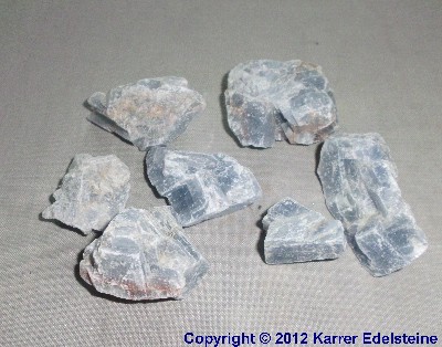 Blauer Calcit Wassersteine, ca. 100 Gramm