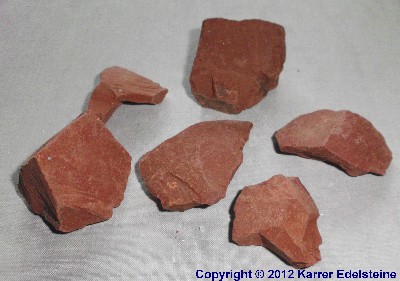 Roter Jaspis Wassersteine, ca. 100 Gramm