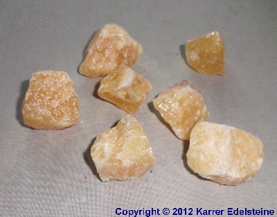 Orangencalcit Wassersteine, ca. 100 Gramm