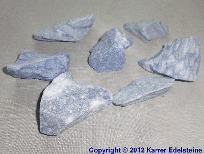 Blauquarz Wassersteine, ca. 100 Gramm