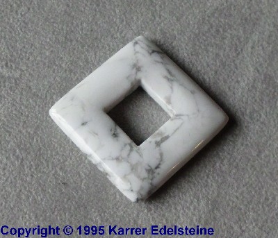 Magnesit Square Anhnger frs Lederband