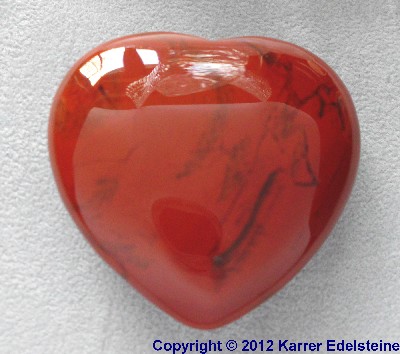 Handschmeichler Herz roter Jaspis 40 mm gro