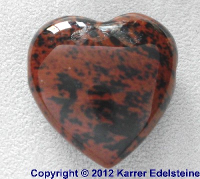 Handschmeichler Herz Mahagoni Obsidian 40 mm gro