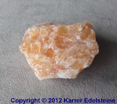 Orangencalcit Mineral Rohstein