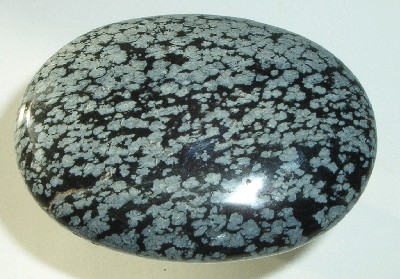 Massagestein, Schneeflocken Obsidian