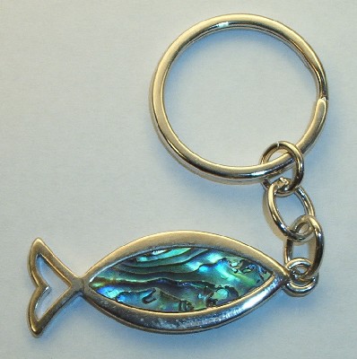 Schlsselanhnger Paua Muschel, Fisch