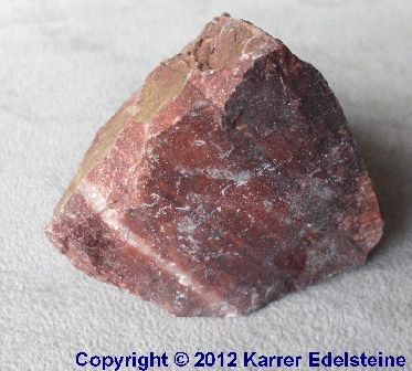Roter Jaspis Rohmineral