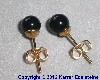 Angebot aus unserem Shop: Onyx Ohrstecker 6 mm vergoldet 
